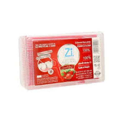 ZI DENTAL FLOSS TOOTHPICK 30 PCS   خله اسنان بلاستيك فراوله