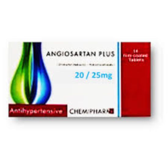 ANGIOSARTAN PLUS 20/25 MG 28 TAB 88 LE