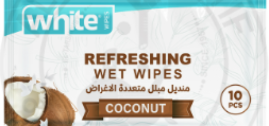 WHITE WIPES REFRESHING COCONUT 10 PCS