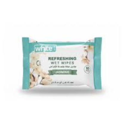 WHITE WIPES REFRESHING JASMINE 10 PCS