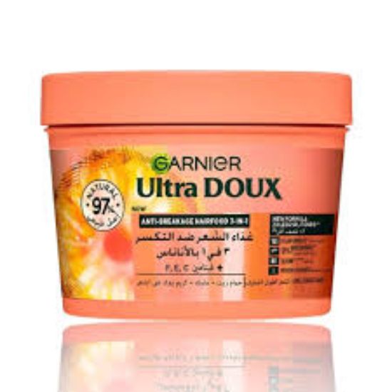 GARNIER ULTRA DOUX HAIR MASK 390ML بالاناناس
