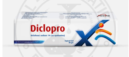 DICLOPRO 1% TOPICAL GEL 50 GM 52 LE