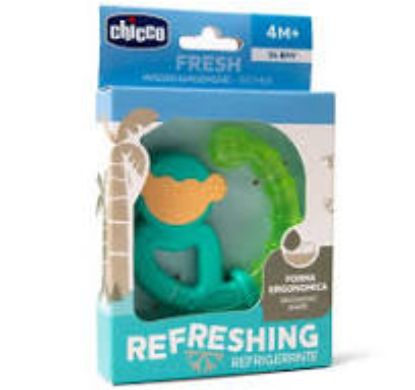 CHICCO REFRESHING +4M عضاضه شكل قرد