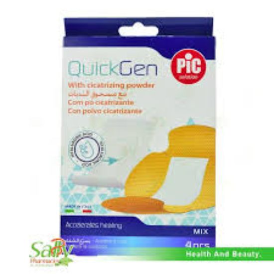 PIC QUICK GEN  WITH CICATRIZING POWDER 10*12 CM 5 PCS