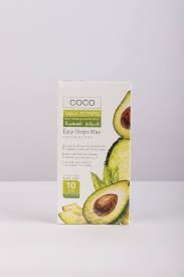 COCO WAX STRIPS FOR DRY SKIN COCOA BUTTER 10 STRIPS