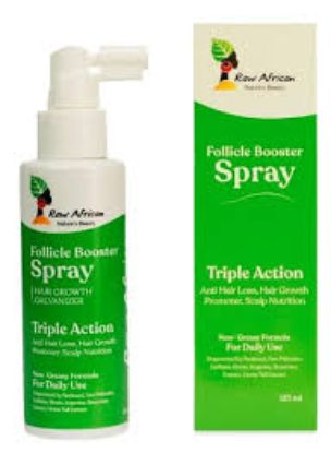 RAW AFRICAN FOLLICLE BOOSTER TRIPLE ACTION SPRAY 125 ML