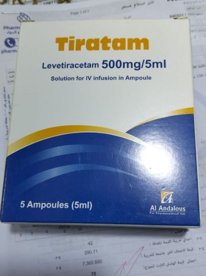 TIRATAM 500 MG/5 ML 5 AMPOULES 155 LE