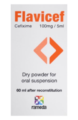 FLAVICEF 100MG ORAL SUSPENSION 60ML 83LE