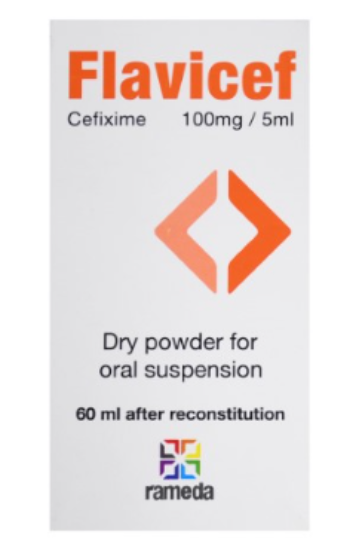FLAVICEF 100MG ORAL SUSPENSION 60ML 83LE