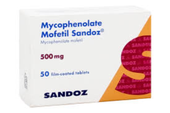 Mycophenolate Mofetil Sandoz 500mg 50Tablets 1020LE