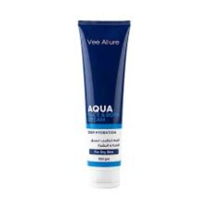 VEE ALLURE AQUA FACE AND BODY CREAM FOR DRY SKIN 150 GM