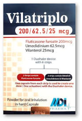 VILATRIPLO 200/62.5/25 MCG 60 CAP 549 LE