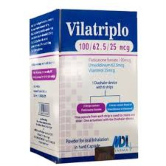 VILATRIPLO 100/62.5/25 MCG 60 CAP 510 LE