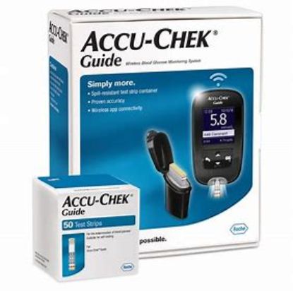 ACCU CHEK GUIDE ME +50 STRIPS جهاز سكر