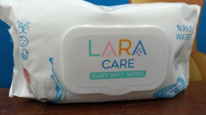 LARA CARE  BABY WET WIPES 120 PCS AQUA
