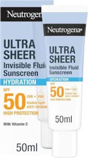NEUTROGENA ULTRA SHEER HYDRATION INVISIBLE FLUID SPF50+ 50ml