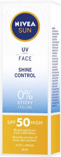 NIVEA SUN UV FACE SHINE CONTROL CREAM SPF50 TUBE 50 ML