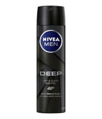 NIVEA MEN DEEP Black Carbon Dark Wood SPRAY OFFER 25% 150ML