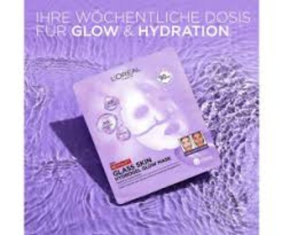 LOREAL REVITALIFT  GLASS SKIN HYDROGEL GLOW MASK 25 GM