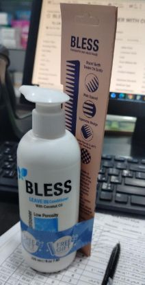 BLESS LEAVE IN CONDITIONER WITH COCONUT 225ML عرض مشط هديه