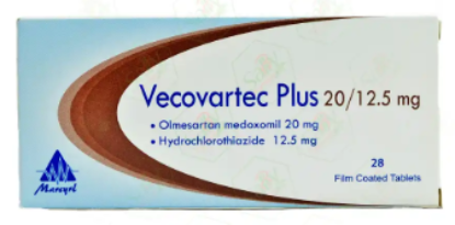 VECOVARTEC PLUS 20/12.5 MG 28 TAB 56 LE
