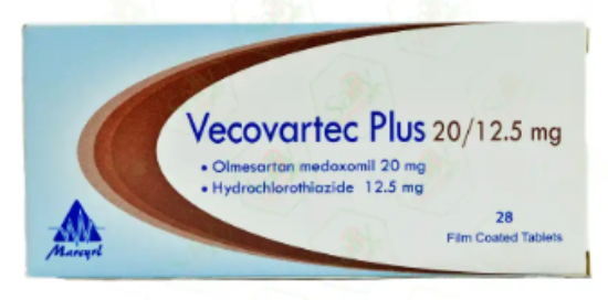VECOVARTEC PLUS 20/12.5 MG 28 TAB 56 LE