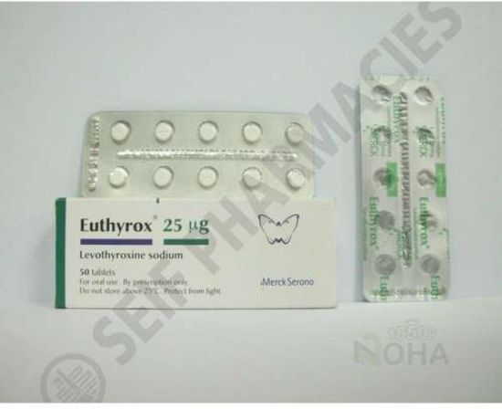 EUTHYROX 25 MG 100 TAB 77 LE