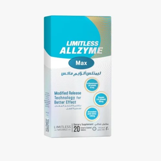 LIMITLESS ALLZYME MAX 20 TAB 155 LE