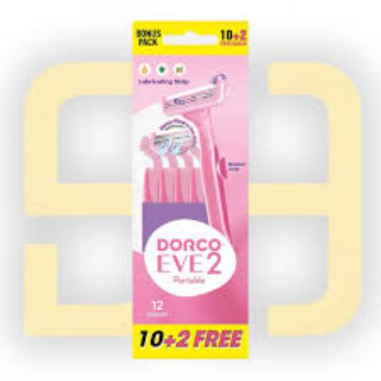 DORCO EVE2 PLUS PORTABLE 10+2 PCS ماكينه حريمي