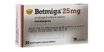 BETMIGA 25 MG 30 TAB 449.5 LE