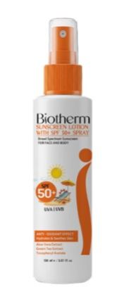 BIOTHERM SUNSCREEN LOTION WITH SPF 50+ SPRAY 150 ML OFFER 1+1 50%