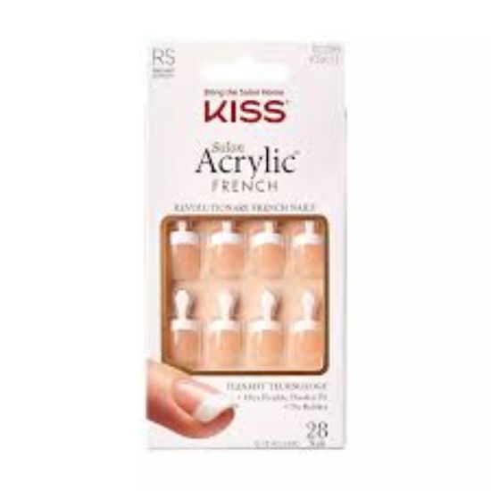 KISS SALON  ACRYLIC  FRENCH 28 PCS KSA11C (22867)