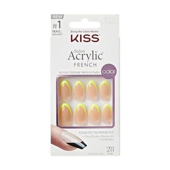 KISS SALON  ACRYLIC  FRENCH 28 PCS (13729)