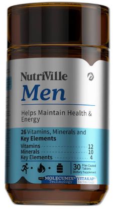 NUTRIVILLE MULTI VITAMIN FOR MEN 30 CAP 270 LE
