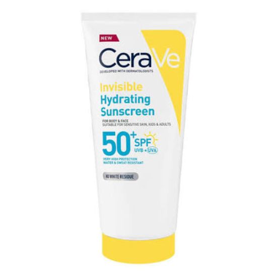 CERAVE INVISIBLE HYDRATING SUNSCREEN LOTION FOR BODY& FACE SPF 50+ 177 ML