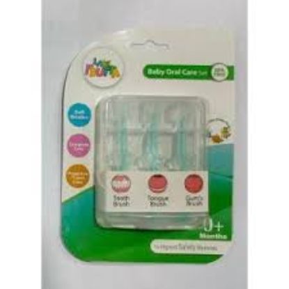 LA FRUTTA BABY ORAL CARE 0+ طقم فرش اسنان سليكون