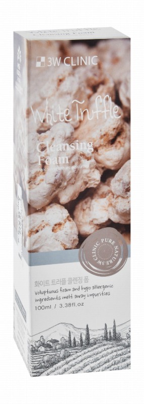 3W Clinic Hypoallergenic Smoothing & Moisturizing Foaming Facial Cleanser with White Truffle
