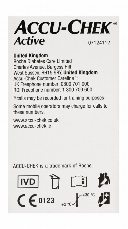 Accu-Chek Active Blood Glucose Test Strips