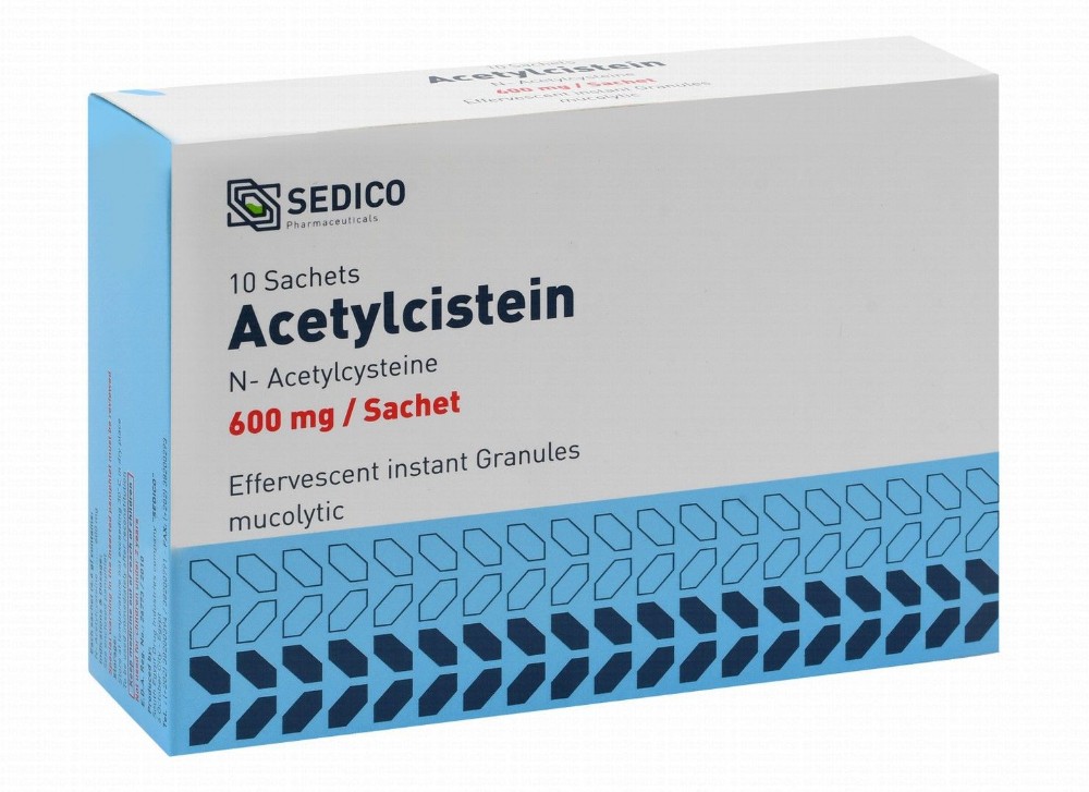 Acetylcistein 600mg Effevescent Instant Granules Mucolytic