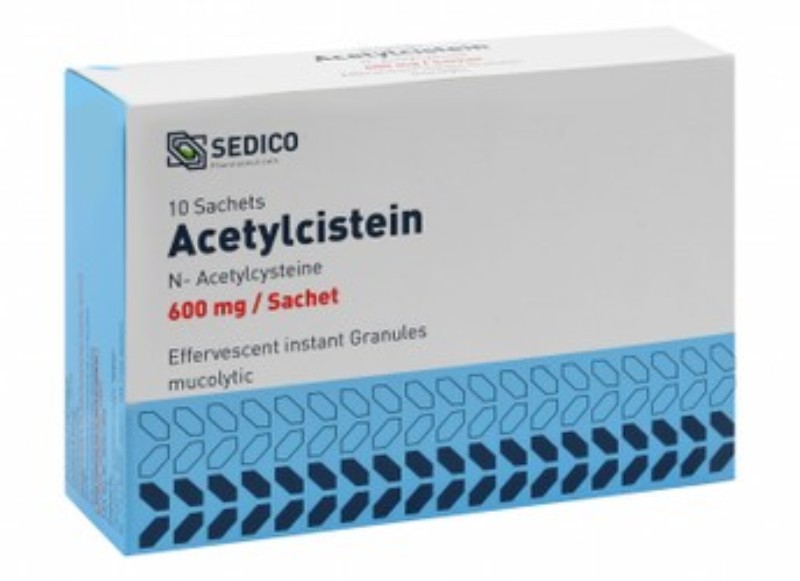 Acetylcistein 600mg Effevescent Instant Granules Mucolytic