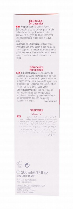 ACM Sebionex Body & Facial Cleansing Gel for Oily Skin - soap free