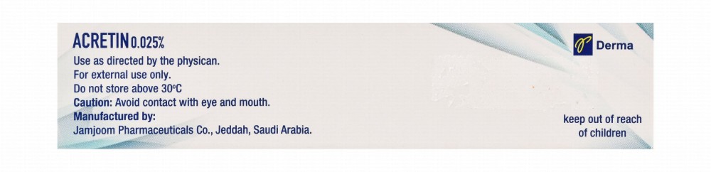 Acretin 0.025% Tretinoin Cream for Treating Acne