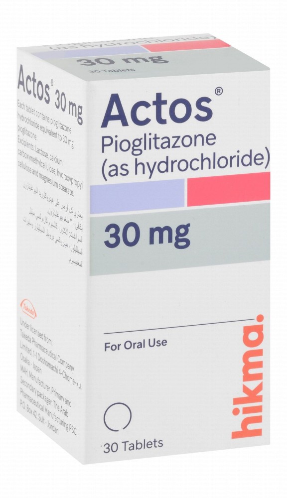 Actos 30mg Pioglitazone Hydrochloride