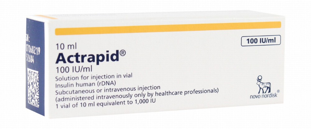 Actrapid 100IU/ml Insulin