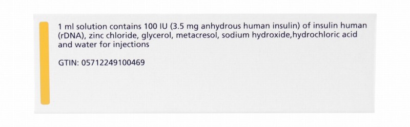 Actrapid 100IU/ml Insulin