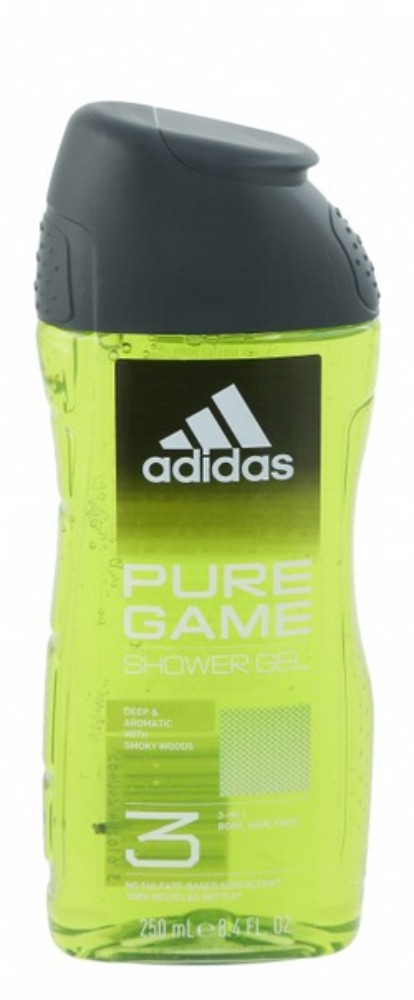 Adidas 3in1 Pure Game Shower Gel for Body, Hair & Face