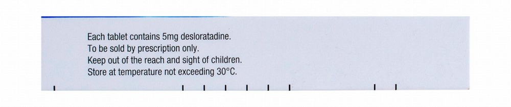 Aerius 5mg Desloratadine Non-Sedating Anti-Allergic Medication