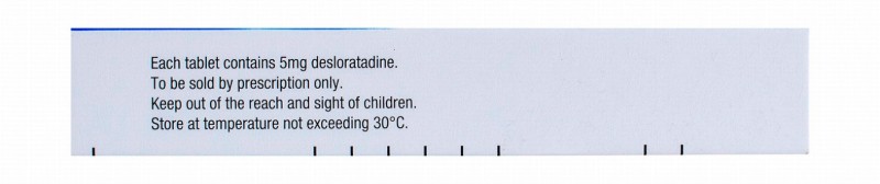 Aerius 5mg Desloratadine Non-Sedating Anti-Allergic Medication