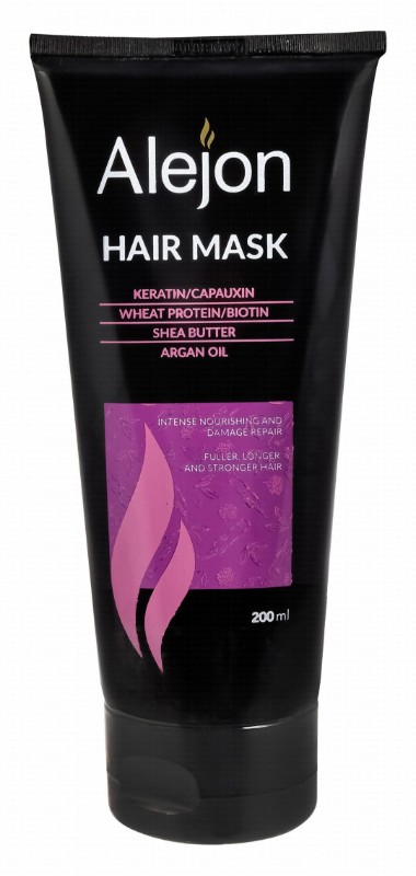 Alejon Intense Nourishing & Strengthening Hair Mask with Keratin, Wheat Protein & Shea Butter for Damaged Hair