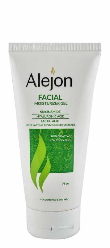 Alejon Non-Greasy Moisturizing Facial Gel with Niacinamide, Hyaluronic Acid & Lactic Acid for Combined, Oily & Acne-Prone Skin